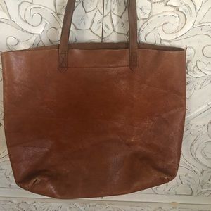 Madewell large leather tote